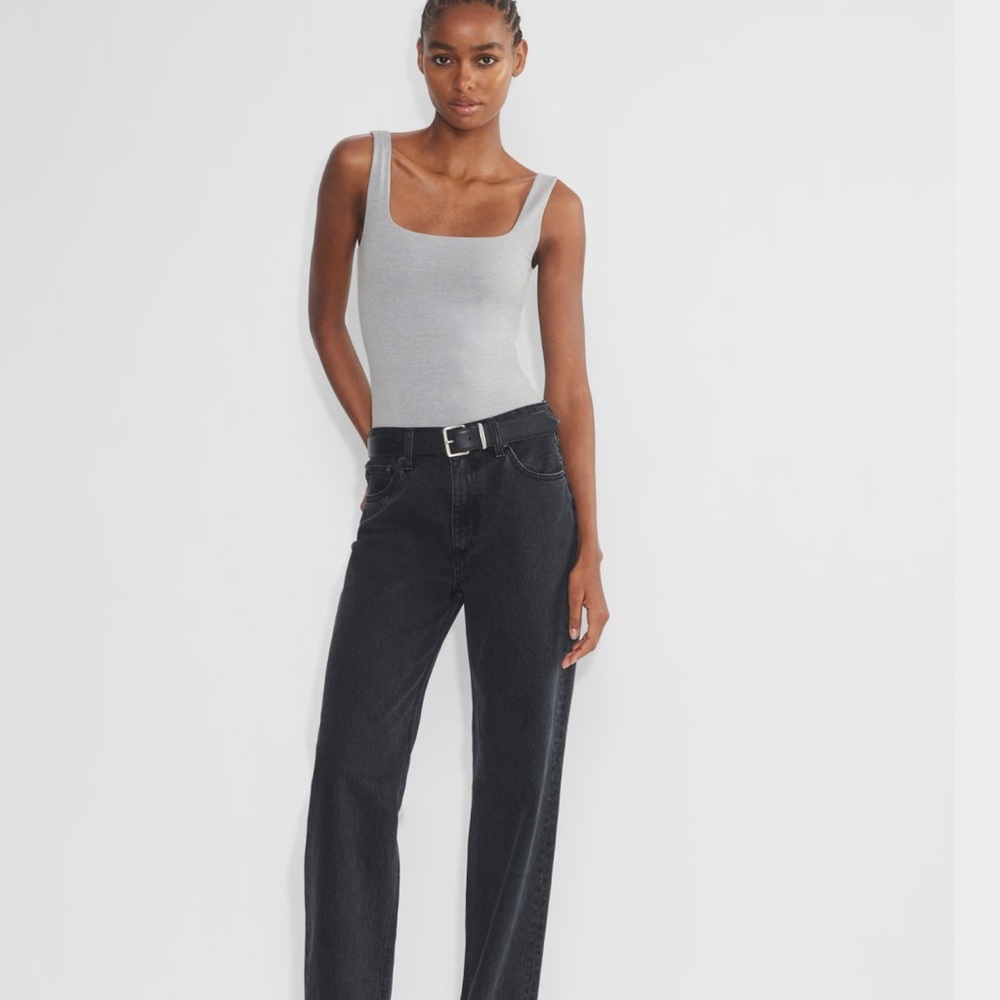 Contour Squareneck Bodysuit squareneck sleeveless bodysuit